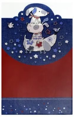 Папка для тетрадей Зверушки, А4, на липучке