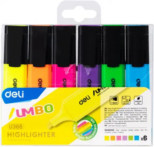 

Набор текстовыделителей Jumbo, 6 цветов
