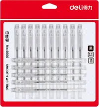 Набор гелевых ручек, черных, 15 штук