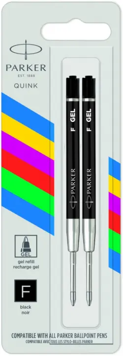 Стержень гелевый, черный, 2 штуки