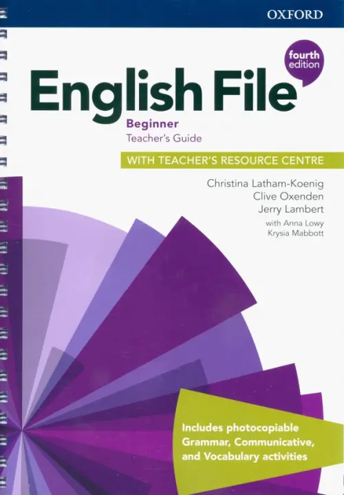 

English File. Beginner. Teacher's Guide with Teacher's Resource Centre, Фиолетовый