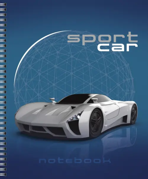 Тетрадь Sport car, А5, 80 листов, клетка