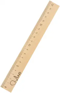 Линейка деревянная, 20 см