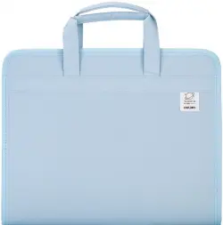 Папка-портфель, А4, 13 отделений, синяя