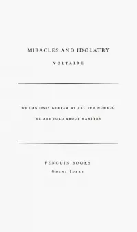 Miracles and Idolatry