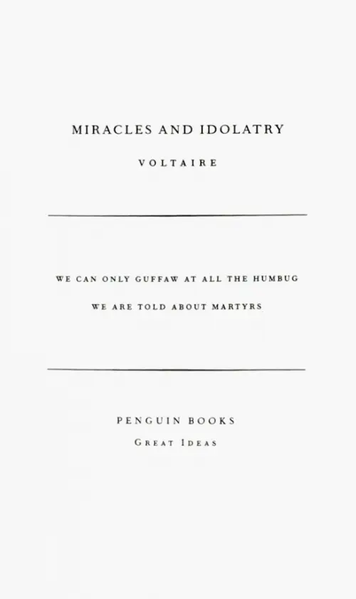 

Miracles and Idolatry, Белый