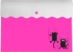 Папка для документов Котики, А4, 1 отделение