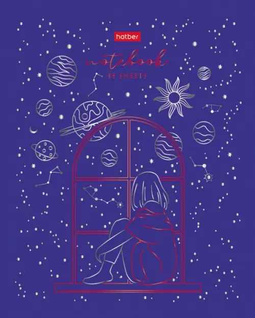 

Тетрадь Dream On, 48 листов, клетка, в ассортименте, Синий