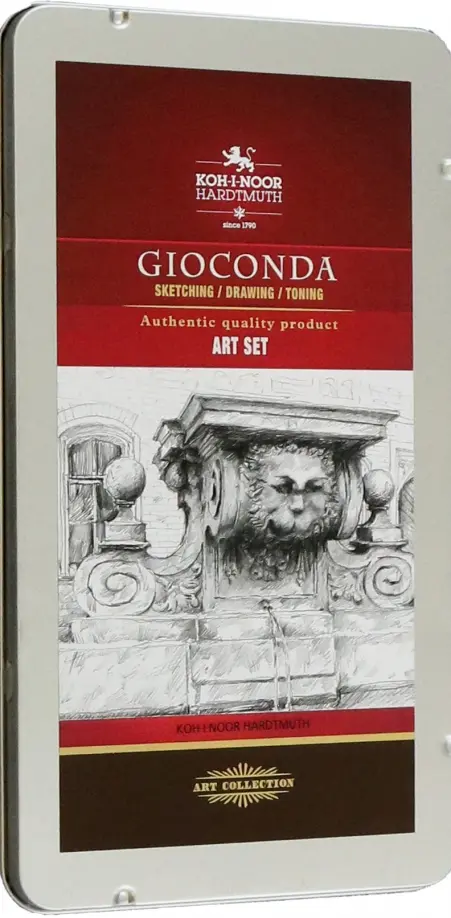 

Художественный набор Gioconda с чернографитными карандашами Progresso, 11 предметов, Серый