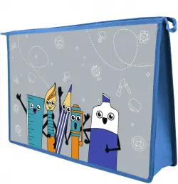 Папка для школьных тетрадей Карандаши, А4, пластиковая 