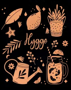 Тетрадь Hygge, золото, 48 листов, клетка