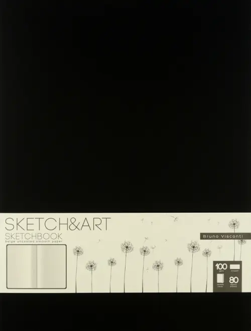 Скетчбук Original 80 листов бежевая бумага черный 313₽