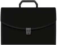 Портфель, 13 отделений, А4, черный