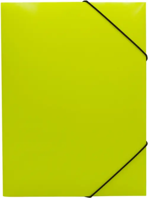 

Папка на резинке Double Neon, А4, желтая, Жёлтый