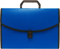 Портфель, 13 отделений, А4, синий