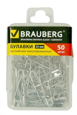 Булавки английские, 32 мм, 50 штук