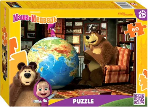 

Puzzle-60 Маша и Медведь, Жёлтый
