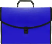 Портфель, 6 отделений, А4, синий