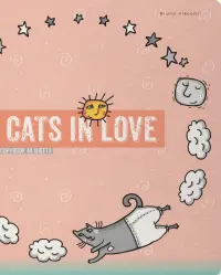 Тетрадь Cats in Love, 48 листов, клетка, А5, в ассортименте