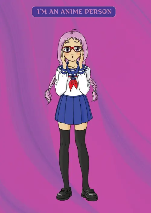 

Блокнот I'm an anime person, 40 листов, точка, А4