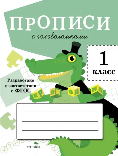 

Прописи для 1 класса. Прописи с головоломками, Зелёный