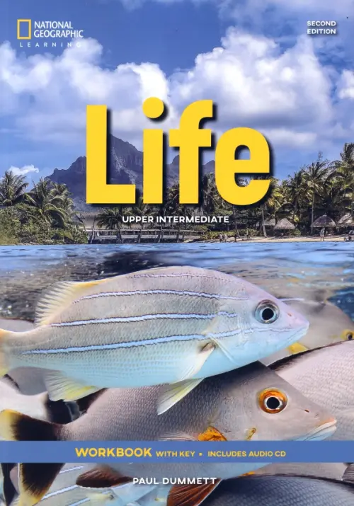 

Life. Upper-Intermediate. Workbook + Key + Audio CD, Голубой