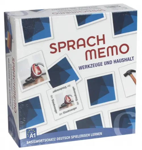 

Sprachmemo Deutsch. Werkzeuge und Haushalt. Sprachspiel