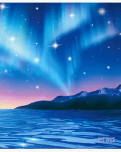 Тетрадь Северное сияние, 48 листов, линия