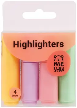 Набор текстовыделителей Pomadka, 4 цвета, мини