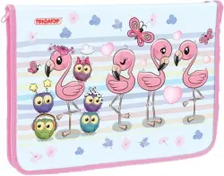 Папка для тетрадей Фламинго, А4