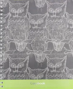 Тетрадь 96 листов, гребень, Коты и совы, 5 видов (ТСФ965900)