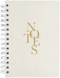 Тетрадь на спирали Notes бежевая, 120 листов, клетка