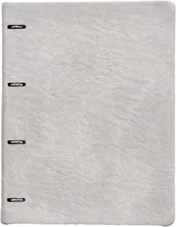 Тетрадь с кольцевым механизмом Turtle, серый, 120 листов, А4, клетка