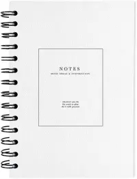 Тетрадь на спирали Notes белая, 120 листов, клетка