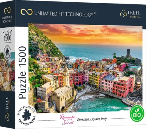 

Puzzle-1500 Вернацца, Лигурия, Италия, Оранжевый