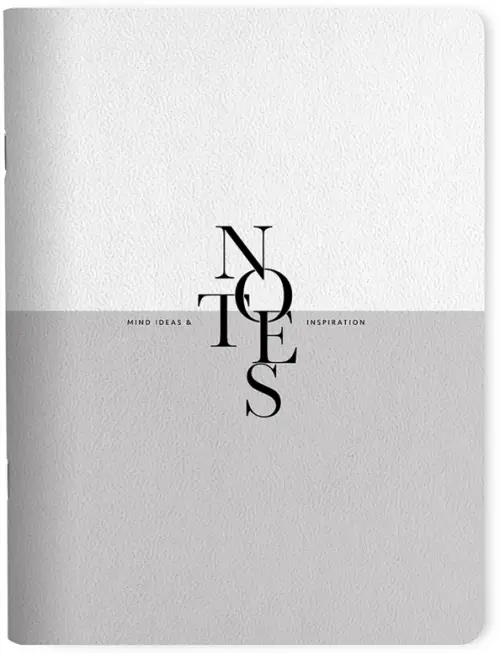 

Тетрадь Notes серая, 48 листов, А5+, Серый