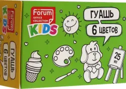 Гуашь Kids, 6 цветов, 25 мл