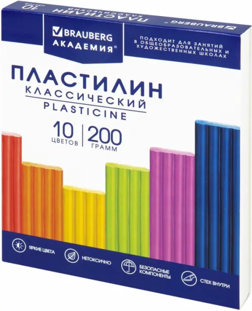 

Пластилин Академия классическая, 10 цветов