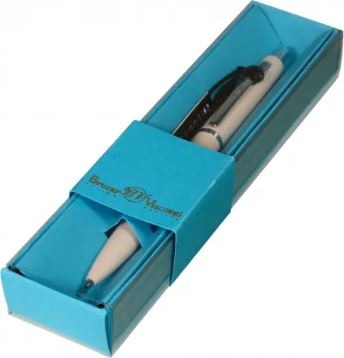 

Ручка шариковая автоматическая San Remo, синяя, в футляре, Голубой