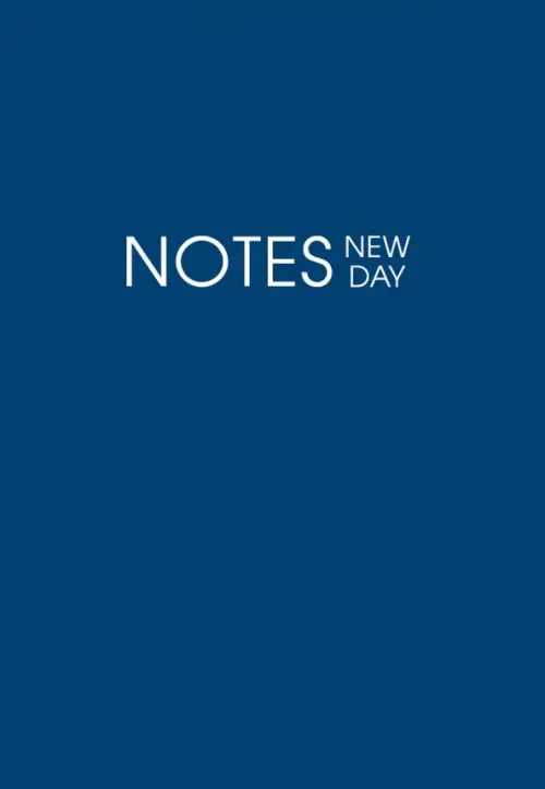 

Тетрадь New day Синяя, А5-, 120 листов, линия, Синий