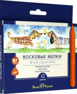 Восковые мелки MULTICOLOR, 12 цветов