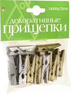 Декоративные прищепки. Набор №10, 35 мм, 3 цвета