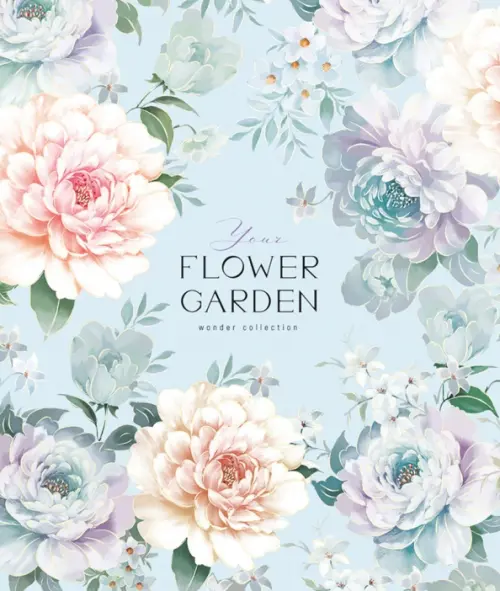

Тетрадь Flower garden, 80 листов, клетка, в ассортименте