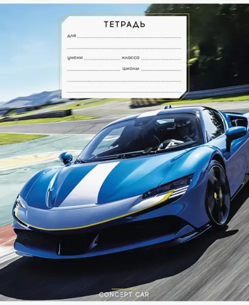 

Тетрадь Авто. Rich car, 12 листов, линия, в ассортименте