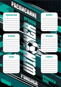 Расписание уроков Победитель, А4