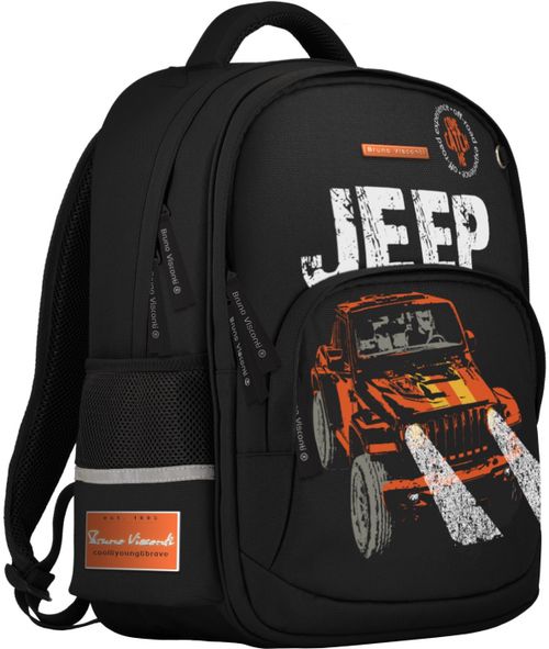 Рюкзак классический с эргономической спинкой Jeep Cross Country Bruno Visconti, цвет чёрный - фото 1