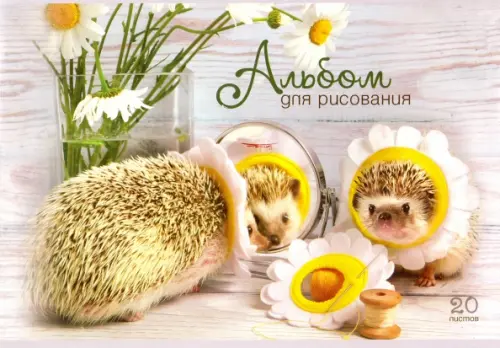 Альбом для рисования. Тайная жизнь ежей, 20 листов, в ассортименте