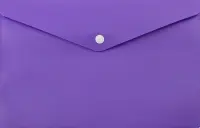 Конверт на кнопке, A5, фиолетовый