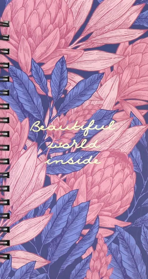 Блокнот Beautiful Розовый 100 листов клетка спираль твердая обложка 126₽