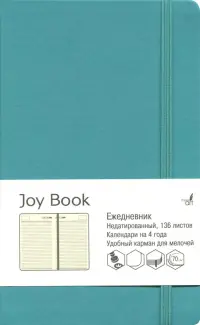 Ежедневник недатированный Joy Book, А5, 136 листов, бирюзовый